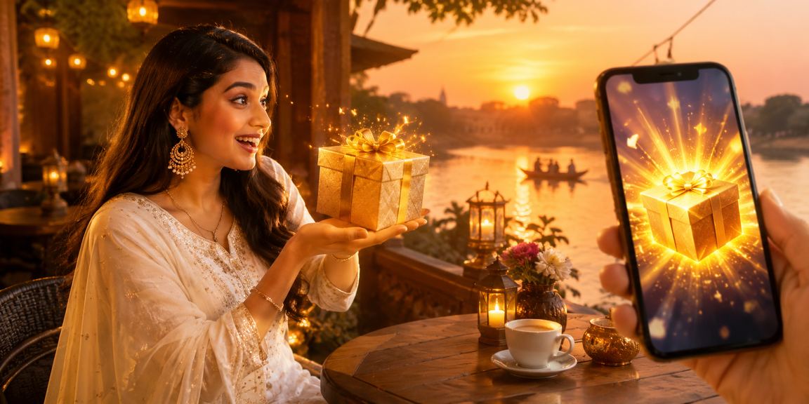 বগুড়ায় ঈদ উৎসবে মোবাইলে জ্যাকপট গেম খেলছেন একটি পরিবার